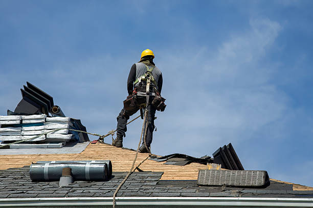 Professional Roof Installation technician working in Applegate, MI